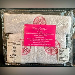 New Lilly Pulitzer sweat bands- headband and wrist bands